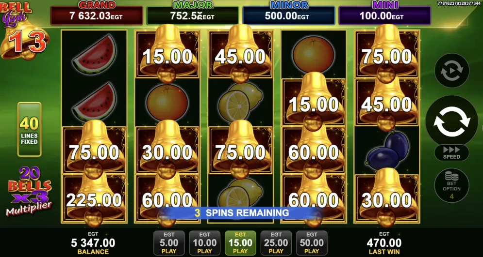 40 Burning Hot Bell Link 